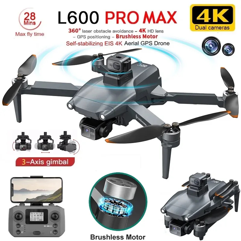 Drone Ae Rc - L600 PRO MAX GPS Drone Professionale