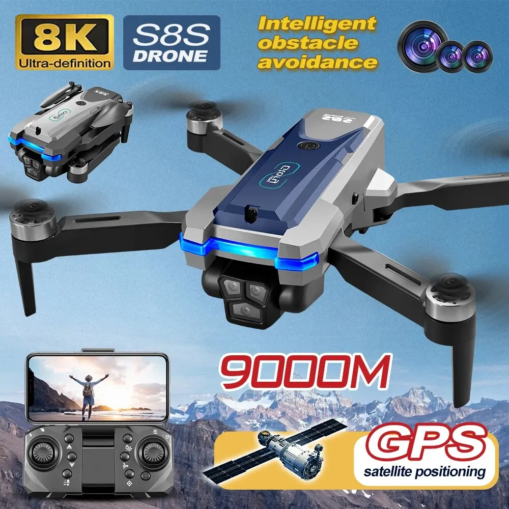 Drone Ae Rc - S8S GPS Drone 5G Wifi 8K