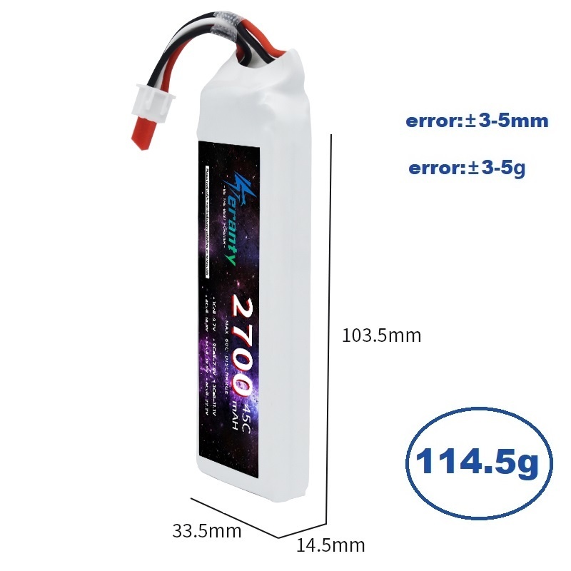 1/3PCS 2S 7.4V Lipo Batteria 2 - Drone Rc Race recensione e prezzo