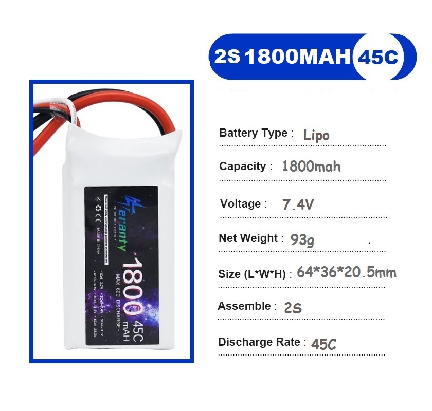 2PCS 7.4V Lipo 2S Batteria 150 - Drone Rc Race recensione e prezzo